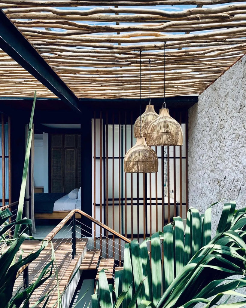 The Lobster Trap Hanging Lamp - Natural