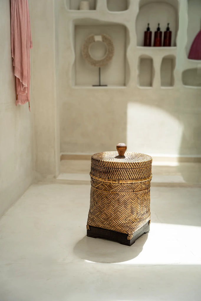 The Bathroom Bin Mand - Natural Brown