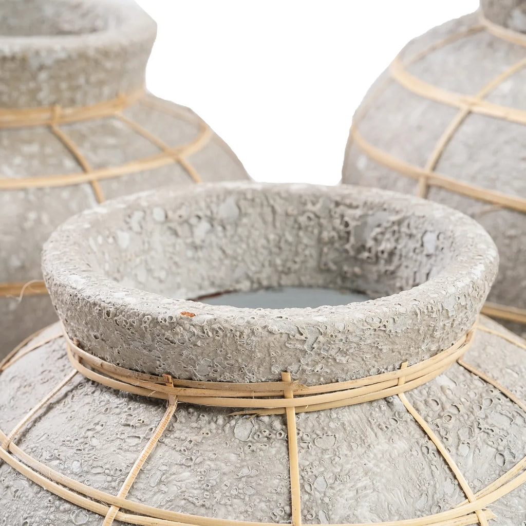 The Belly Vase - Natural Concrete - L