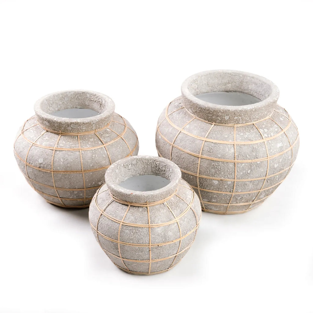 The Belly Vase - Natural Concrete - L