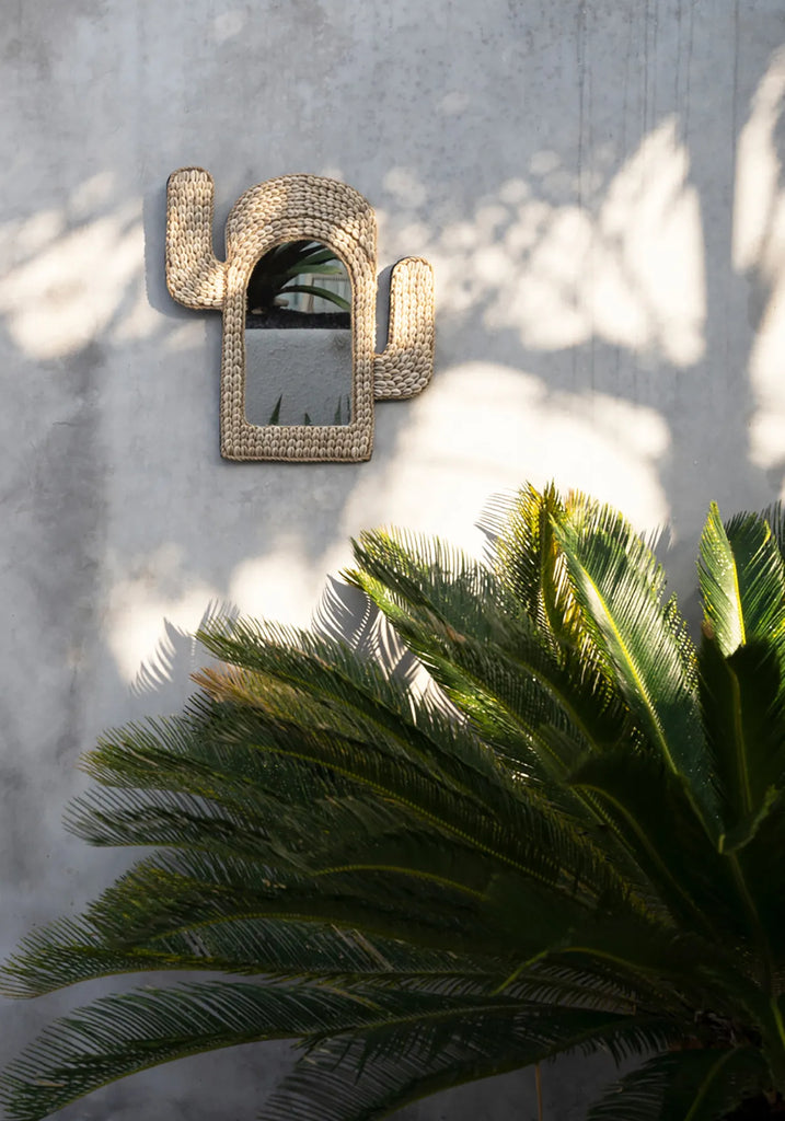 The Cactus Shell Mirror - Natural