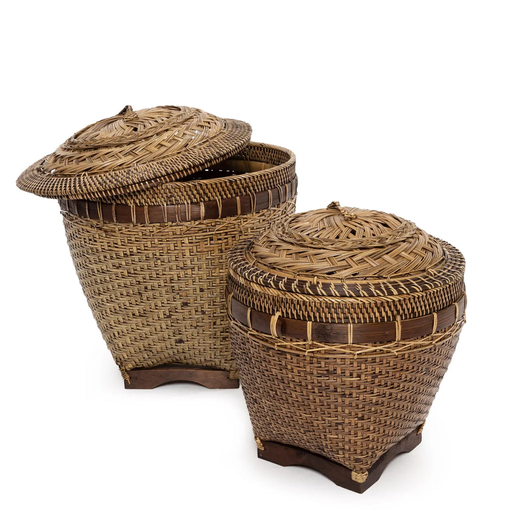 The Colonial Storage Basket - Natural Brown - L