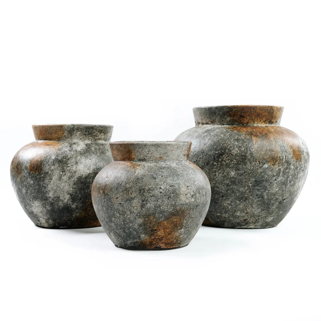 The Funky Vase - Antique Grey - S