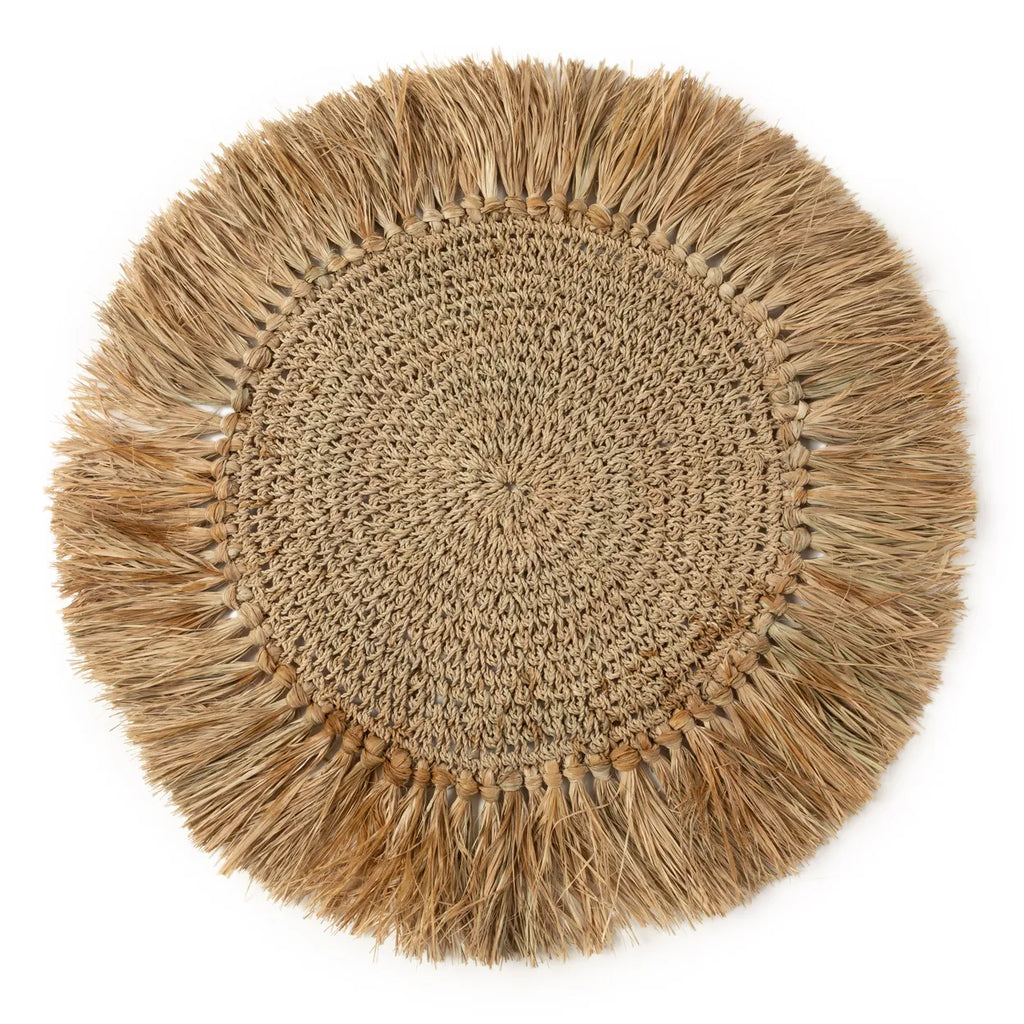 The Crocheted Raffia Placemat - Natural