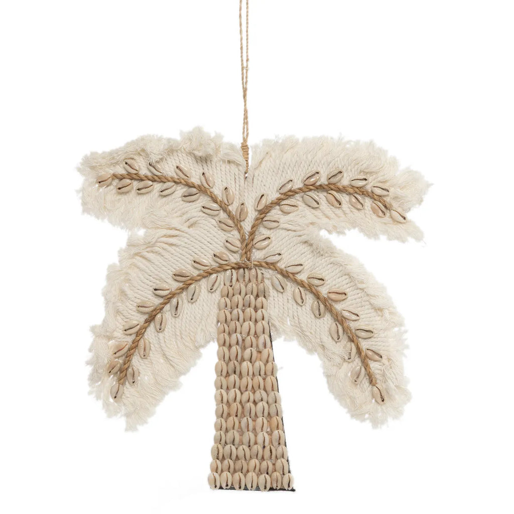 The Cotton & Shells Palm Tree - White Natural