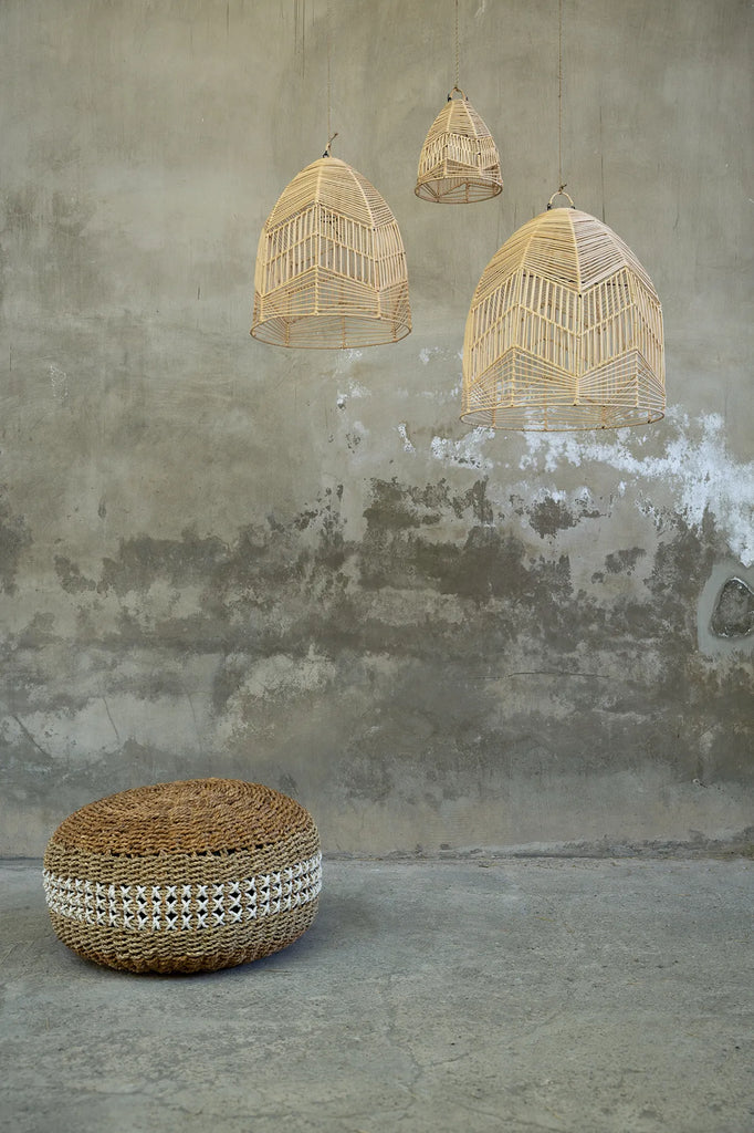 The Macrame Pouf