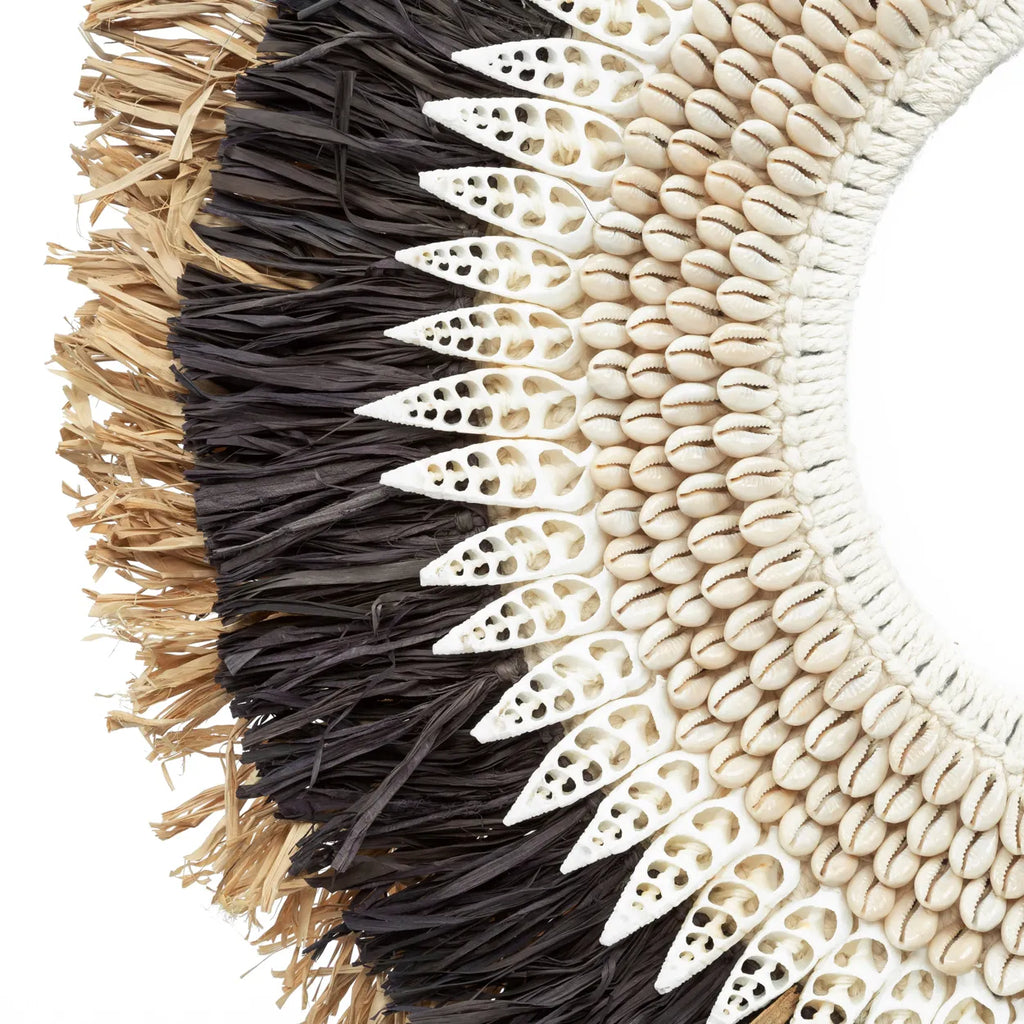 The Mojo Raffia on Stand - Decoration - Black Natural