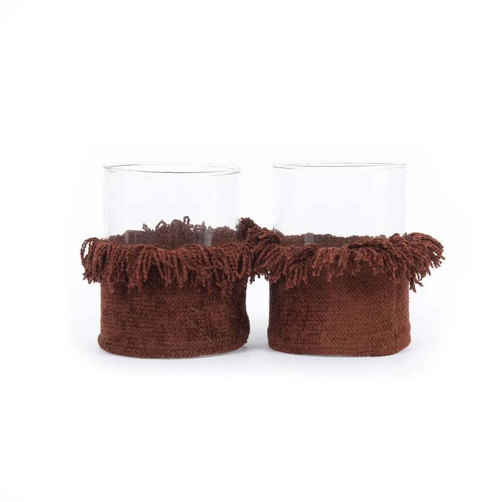 The Oh My Gee Candle Holder - Bordeaux Velvet - L