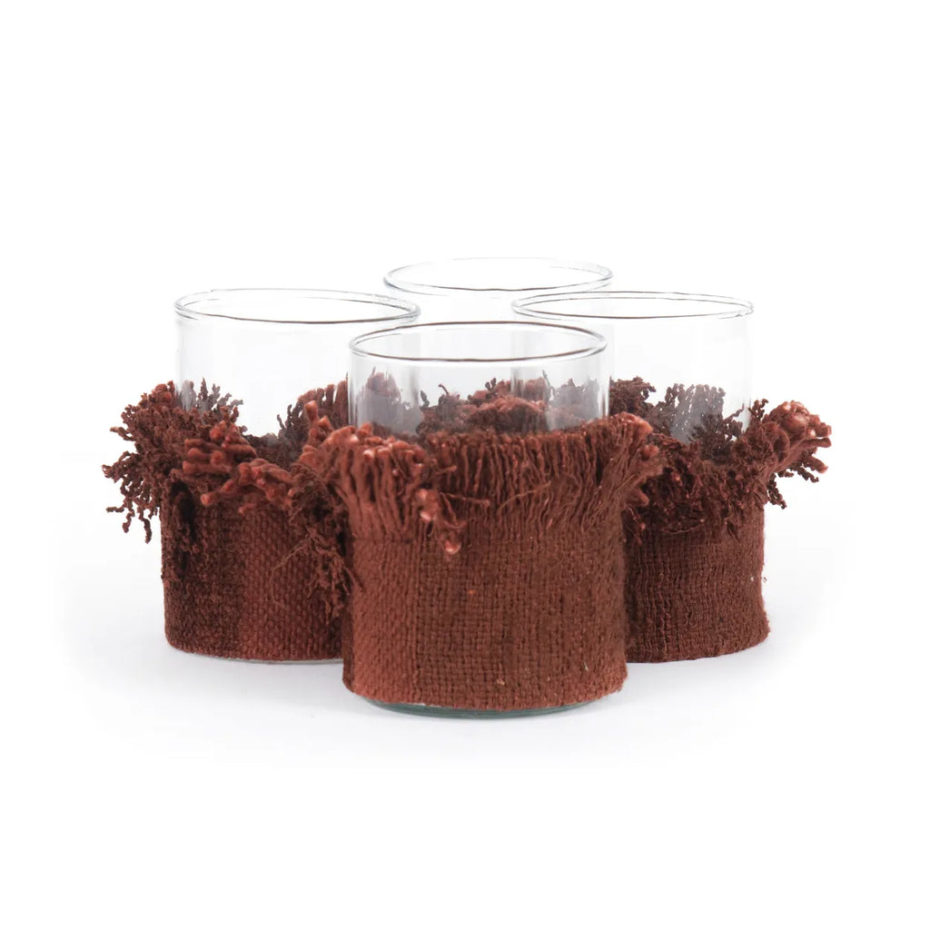 The Oh My Gee Candle Holder - Bordeaux Velvet - M