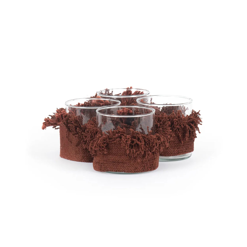 The Oh My Gee Candle Holder - Bordeaux Velvet - S