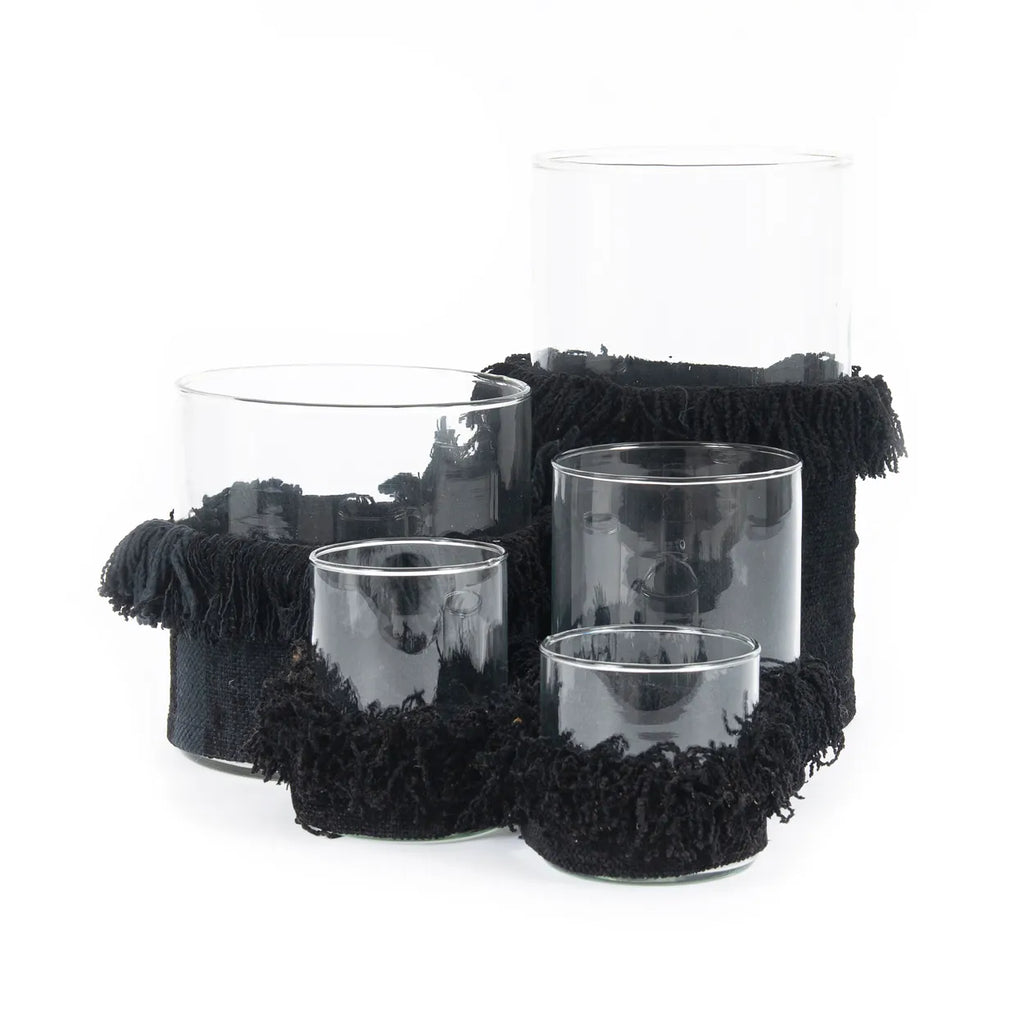 The Oh My Gee Candle Holder - Black Velvet - M