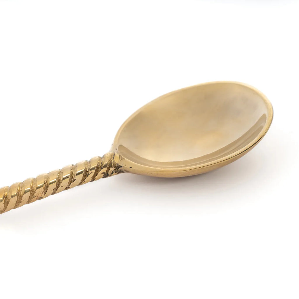 The Palm Tree Salad Spoon - Gold