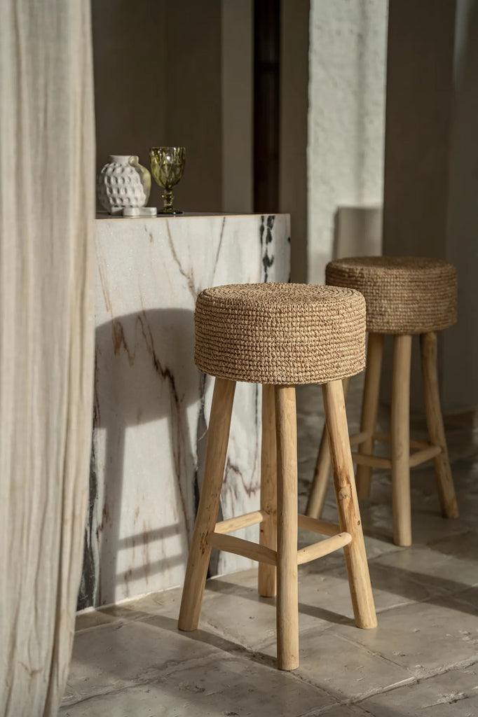 The Raffia Barstool