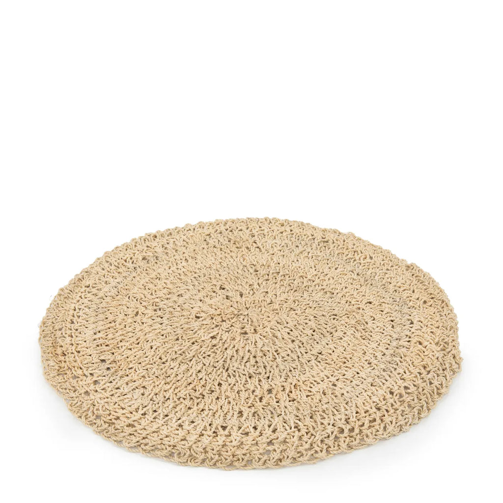 The Seagrass Round Placemat - Natural