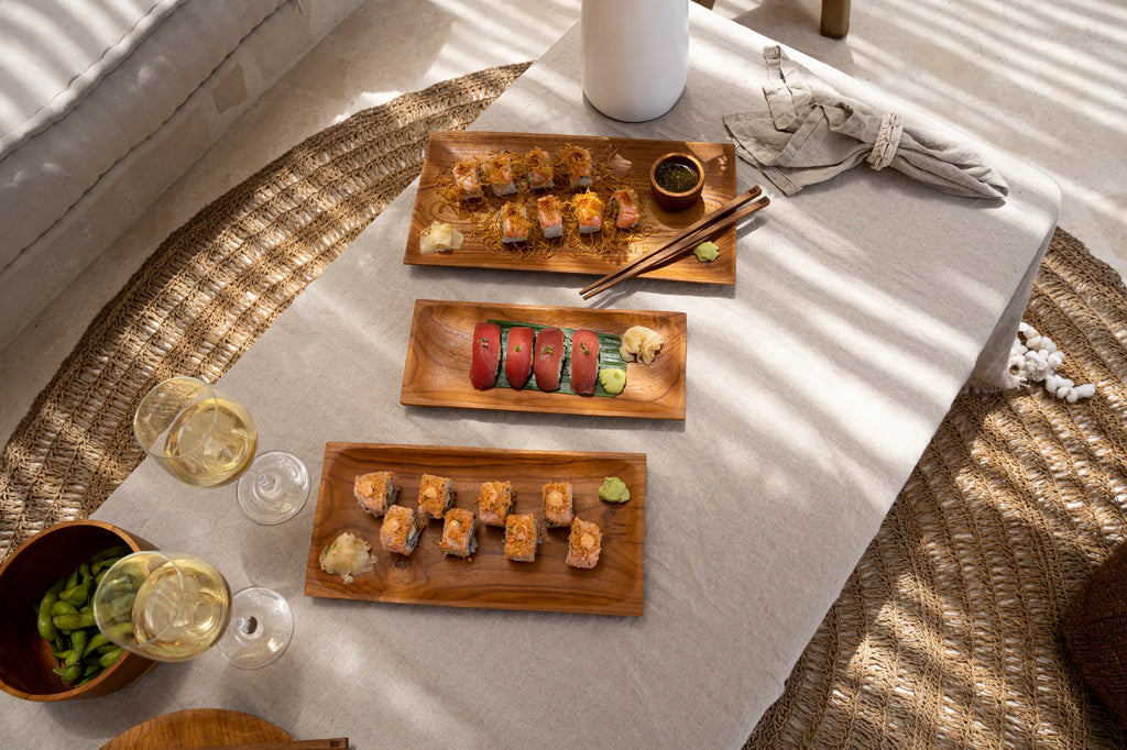 The Teak Root Sushi Board - L