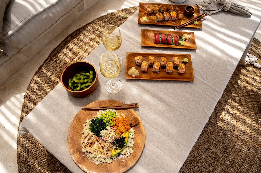 The Teak Root Sushi Board - L