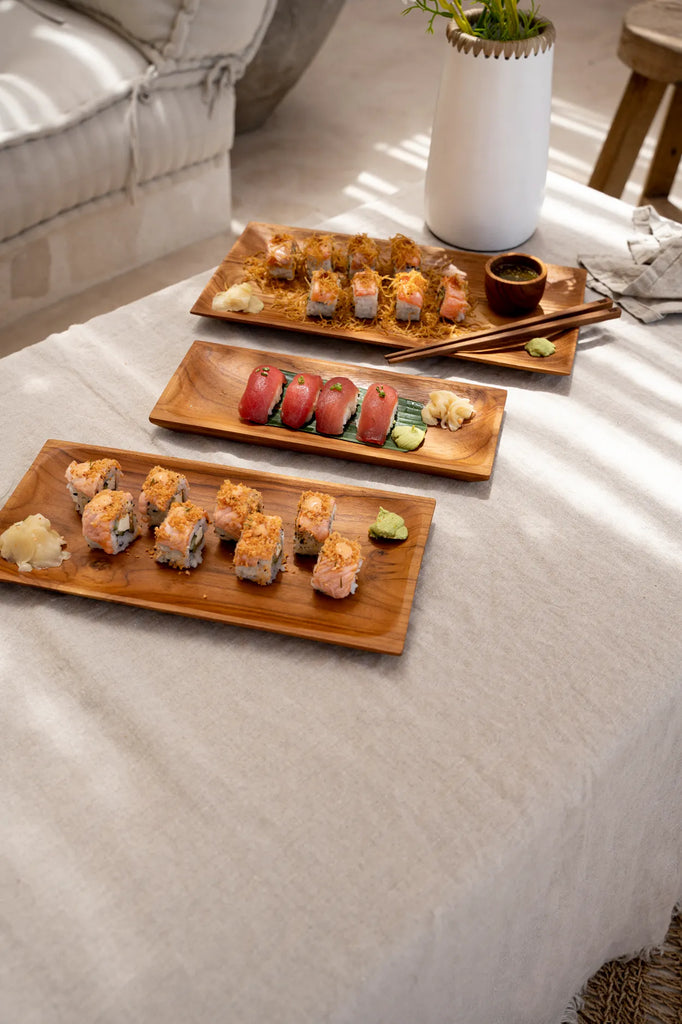 The Teak Root Sushi Board - S