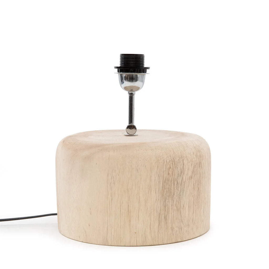 The Teak Wood Table Lamp Base - Natural