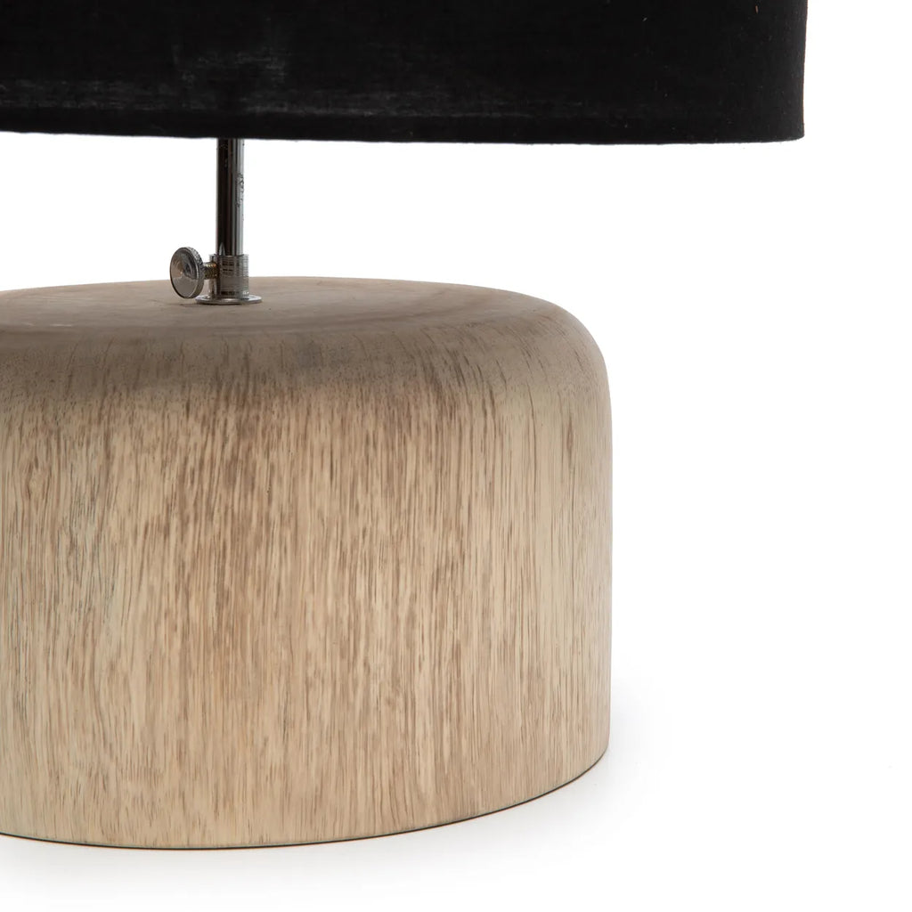 The Teak Wood Table Lamp Base - Natural