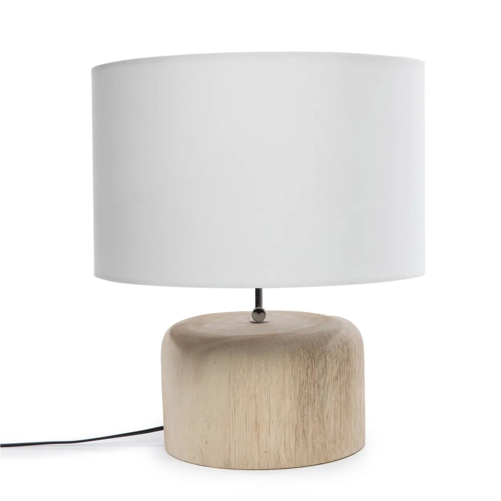 The Teak Wood Table Lamp Base - Natural