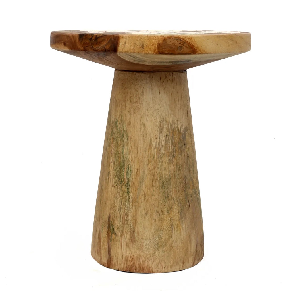 The Timber Conic Side Table - Natural - 50