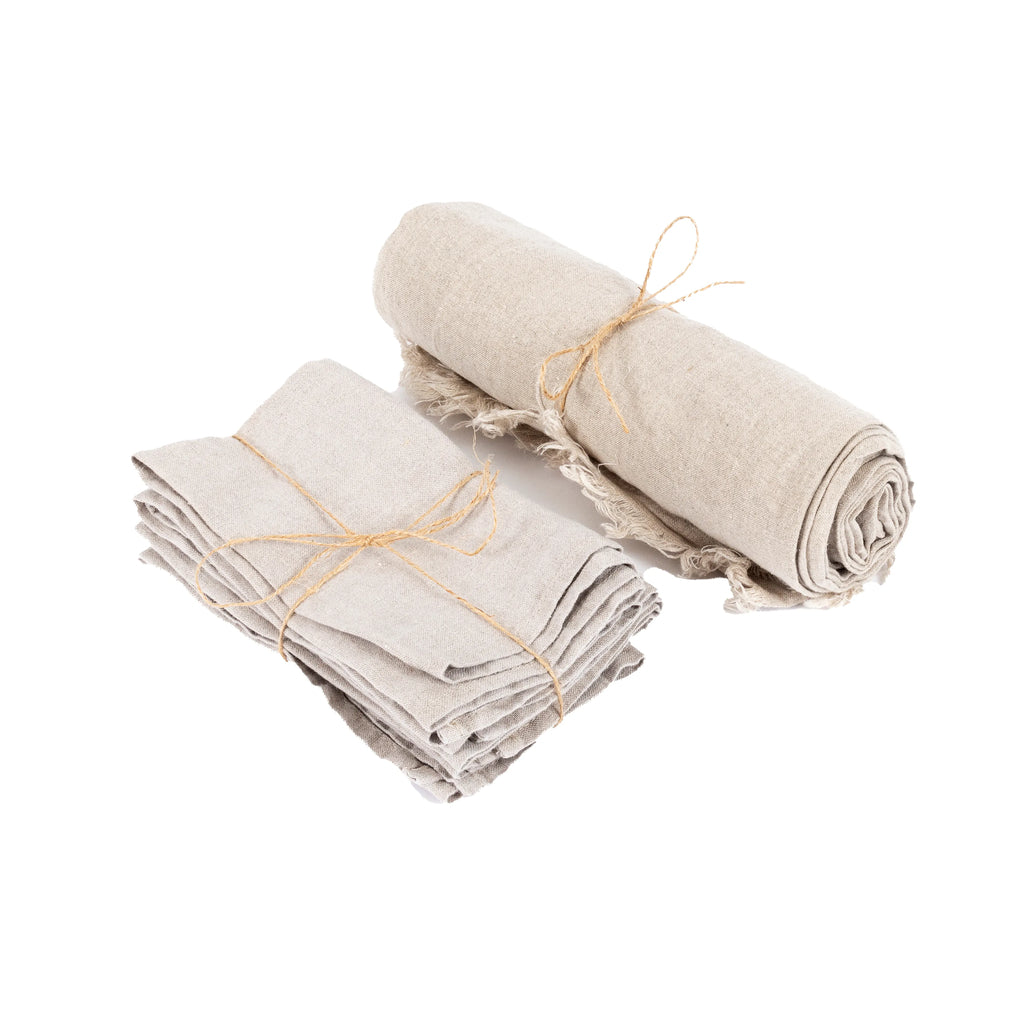 The Linen Tablecloth - Beige - 150x200